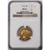 Image 1 : 1912 $5 Indian Head Half Eagle Gold Coin NGC MS62