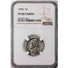 Image 1 : 1960 Proof Jefferson Nickel Coin NGC PF68 Cameo