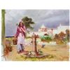 Image 1 : Pino (1939-2010) "The Water Fountain" Limited Edition Giclee On Canvas