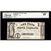 Image 1 : 1862 $1 State of North Carolina Raleigh, NC Obsolete Note Legacy Extremely Fine 45