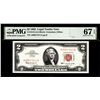 Image 1 : 1963 $2 Legal Tender Note Fr.1513 PMG Superb Gem Uncirculated 67EPQ