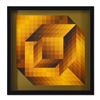 Image 1 : Victor Vasarely (1908-1997) "Axo-44" Limited Edition Mixed Media On Paper