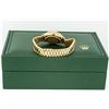 Image 7 : Rolex Ladies 18K Yellow Gold Diamond and Emerald President Wristwatch with Rolex Box