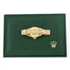 Image 9 : Rolex Ladies 18K Yellow Gold Diamond and Emerald President Wristwatch with Rolex Box