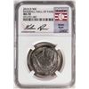 Image 1 : 2014-D Baseball Hall of Fame Half Dollar Coin NGC MS70 Nolan Ryan Signature