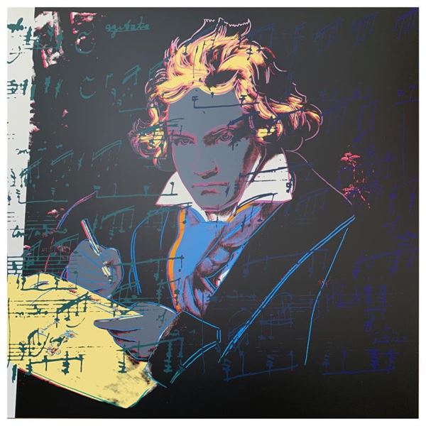 Andy Warhol  Beethoven  Limited Edition Serigraph On Paper