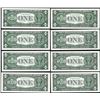 Image 2 : Lot of (8) 1963 $1 Federal Reserve Notes Atlanta