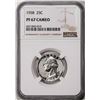Image 1 : 1958 Proof Washington Quarter Coin NGC PF67 Cameo