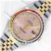 Image 1 : Rolex Men's Two Tone Diamond and Gemstone Datejust Wristwatch