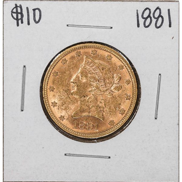 1881 $10 Liberty Head Eagle Gold Coin