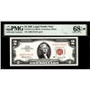 Image 1 : 1963 $2 Legal Tender Note Fr.1513 PMG Superb Gem Uncirculated 68EPQ* Star