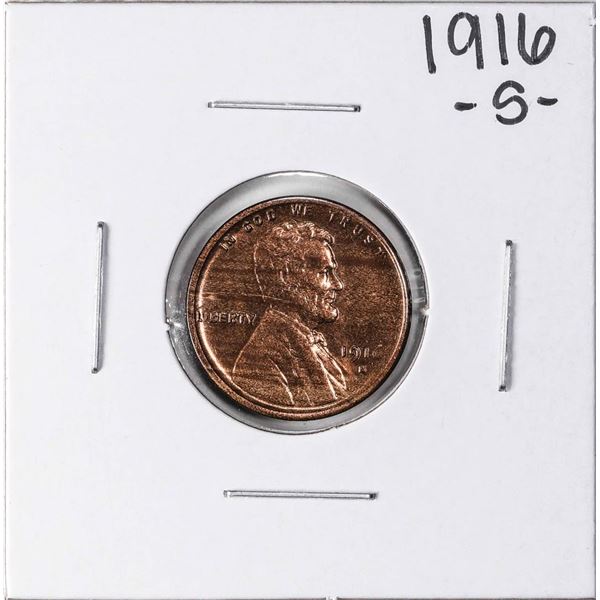 1916-S Lincoln Wheat Cent Coin