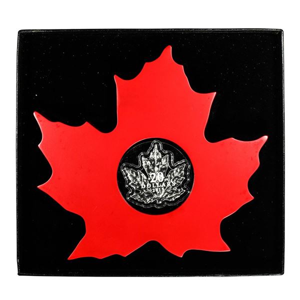 2015 $20 Canada Proof Maple Leaf Silver Coin in Display Box w/ COA