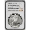 Image 1 : 1993-P $1 Proof American Silver Eagle Coin NGC PF69 Ultra Cameo