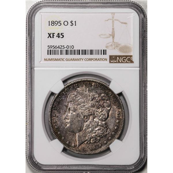 1895-O $1 Morgan Silver Dollar Coin NGC XF45