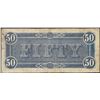 Image 2 : 1864 $50 Confederate States of America Note