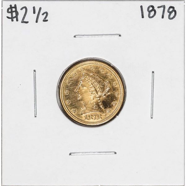 1878 $2 1/2 Liberty Head Quarter Eagle Gold Coin Damaged