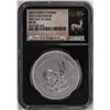 Image 1 : 2017 South Africa Krugerrand Silver Coin NGC SP70 First Day Of Issue With COA