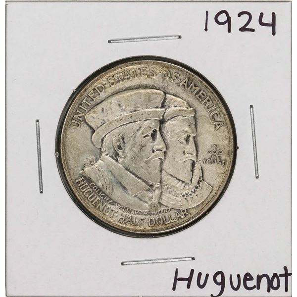 1924 Huguenot  Tercentenary Commemorative Half Dollar Coin