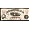 Image 1 : 1862 $1 The Commonwealth of Virginia Treasury Richmond Obsolete Note