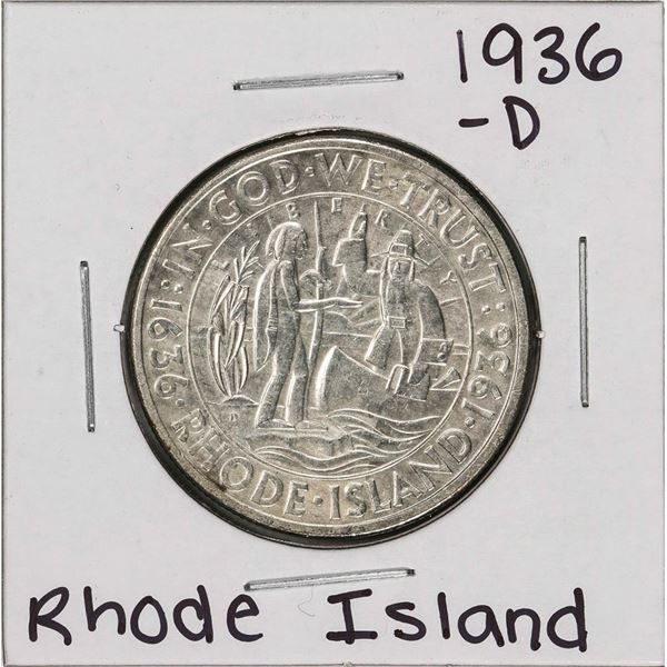 1936-D Rhode Island Commemorative Half Dollar Coin