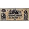 Image 1 : 1800's $50 Canal Bank New Orleans, LA Obsolete Bank Note