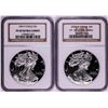 Image 1 : Lot of 1999-2000 $1 Proof American Silver Eagle Coins NGC PF69 Ultra Cameo