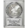 Image 2 : 2021-S Type 2 $1 American Silver Eagle Coin PCGS PR70DCAM Emily Damstra Signature FS