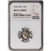 Image 1 : 1966 SMS Roosevelt Dime Coin NGC MS67 Cameo
