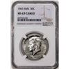 Image 1 : 1965 SMS Kennedy Half Dollar Coin NGC MS67 Cameo