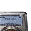 Image 3 : 1885-O $1 Morgan Silver Dollar Coin PCGS MS64
