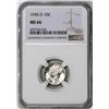 Image 1 : 1945-D Mercury Dime Coin NGC MS66