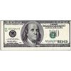 Image 1 : 1996 $100 Federal Reserve Note Misaligned Overprint Error