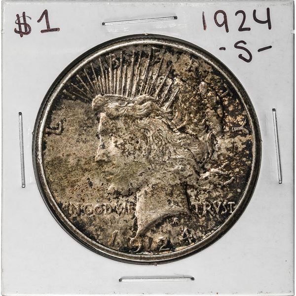 1924-S $1 Peace Silver Dollar Coin