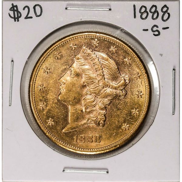 1888-S $20 Liberty Head Double Eagle Gold Coin