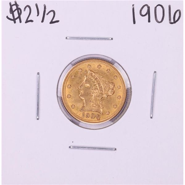 1906 $2 1/2 Liberty Head Quarter Eagle Gold Coin