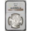 Image 1 : 1880-S $1 Morgan Silver Dollar Coin NGC MS65