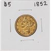 1852 $5 Liberty Head Half Eagle Gold Coin