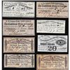 Image 1 : Lot of (8) Assorted 1861-1864 Confederate States of America Bond Coupons