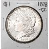 Image 1 : 1878-CC $1 Morgan Silver Dollar Coin