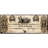 Image 1 : 1827 $1 The Franklin Bank Jersey City, NY Obsolete Note