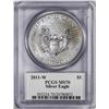 Image 2 : 2011-W $1 American Silver Eagle Coin PCGS MS70 John Mercanti Signature