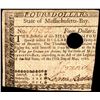 Image 1 : May 5, 1780 Massachusetts-Bay $4 Colonial Currency Note
