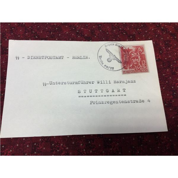 SCARCE: WW2 SS German Post Card