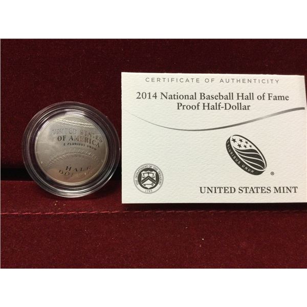 US 2014 Proof Baseball Coin
