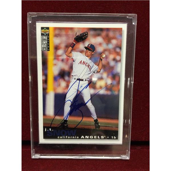 Autographed JT Snow Baseball Card