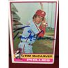 Image 1 : Autographed Tim McCarver Baseball Card