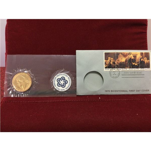 1976 Bicentennial 1st Day Cover & Coin