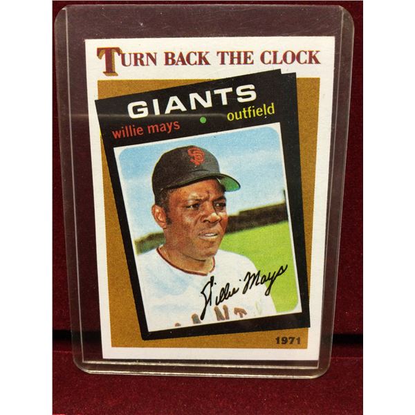 1971 San Francisco Willie Mays Baseball Card