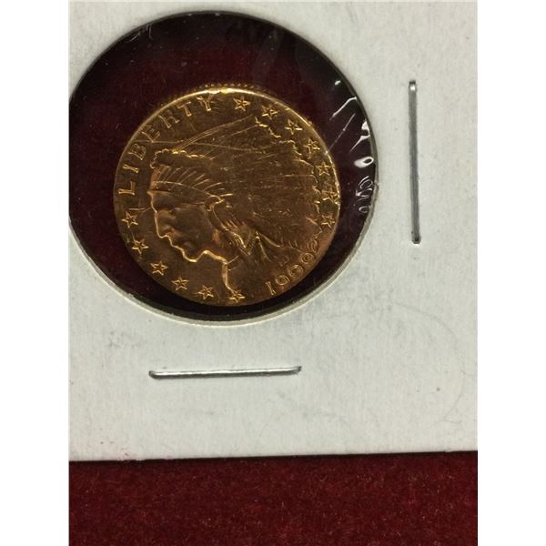 Beautiful 1909 Genuine US $2.50 Gold Coin